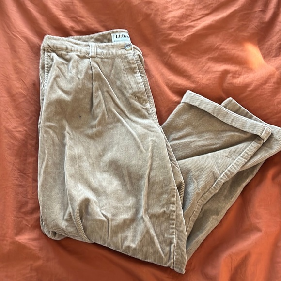 LLBean Men's Corduroy Pants, Size W35 cotton black type Vintage Second Hand main image 1